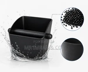 Black Square Espresso Knock Box