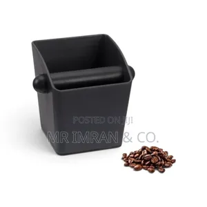 Black Square Espresso Knock Box