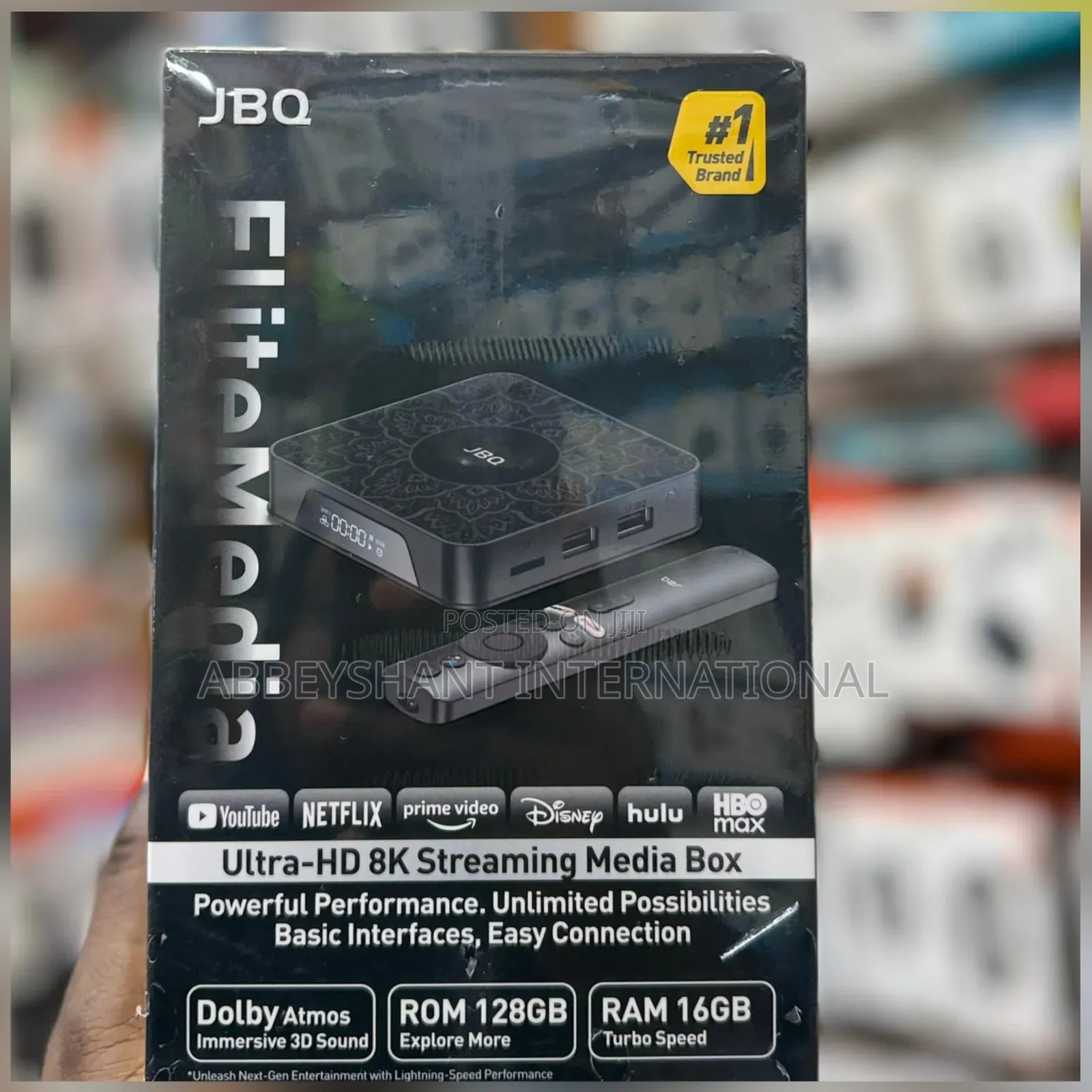 TV Box JBQ Elevano Ultra-Hd 8K Streaming Media Box