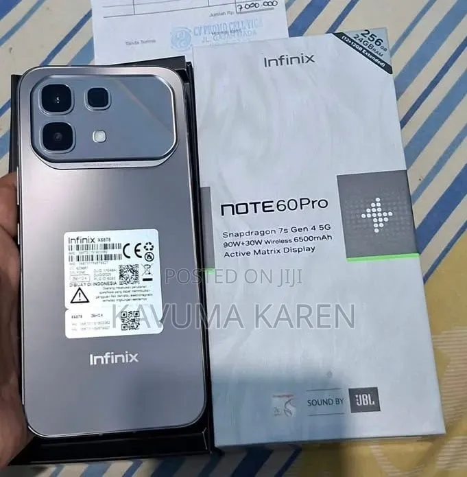 New Infinix Note 60 Pro 256 GB Gray