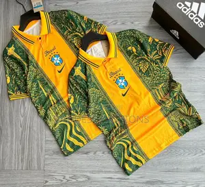​Men's Brazil and Spain Special Edition Graphic Polo Jerseys .