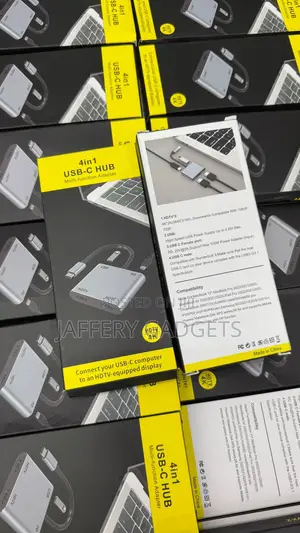 4-in-1 USB-C Hub – 2 HDMI OUTPUTS(4K HDTV)