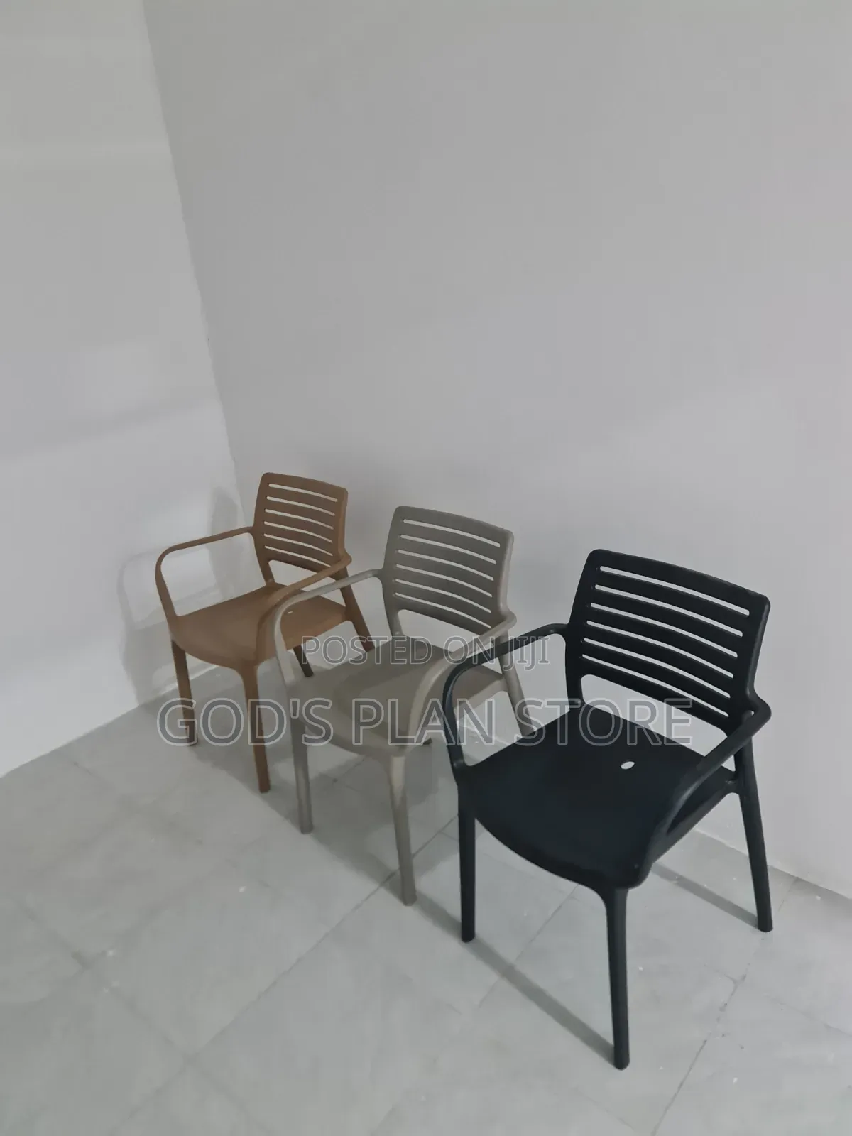 Sturdy Outdoor Stackable Plastic Chairs for Living Rooms