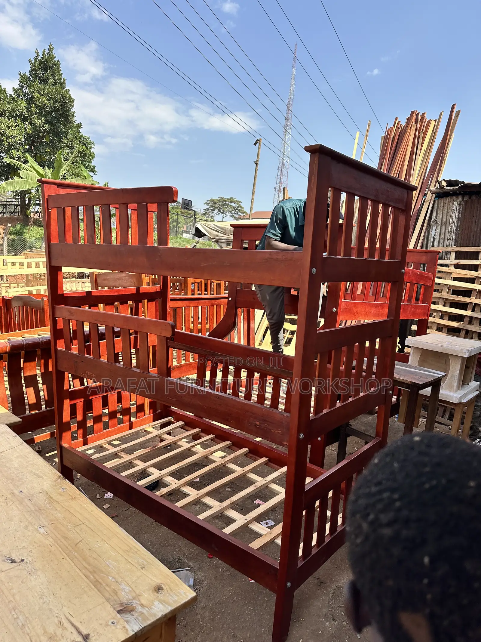 Solid Triple Decker Bed