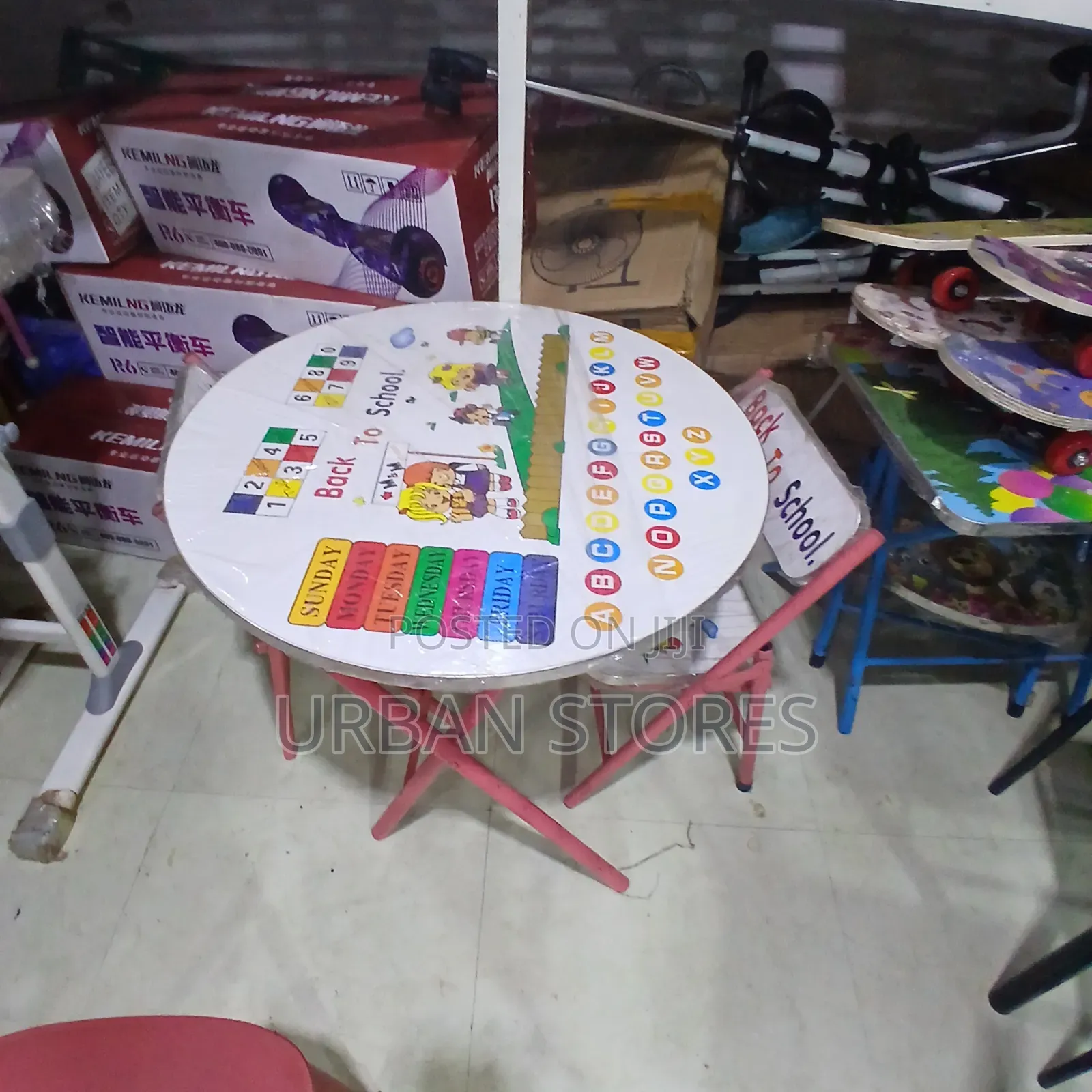 Children Learning Table With Chair