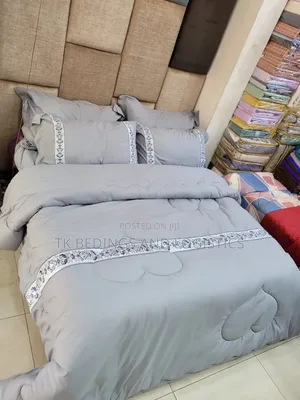 6x6 Linen Bed Cover Green