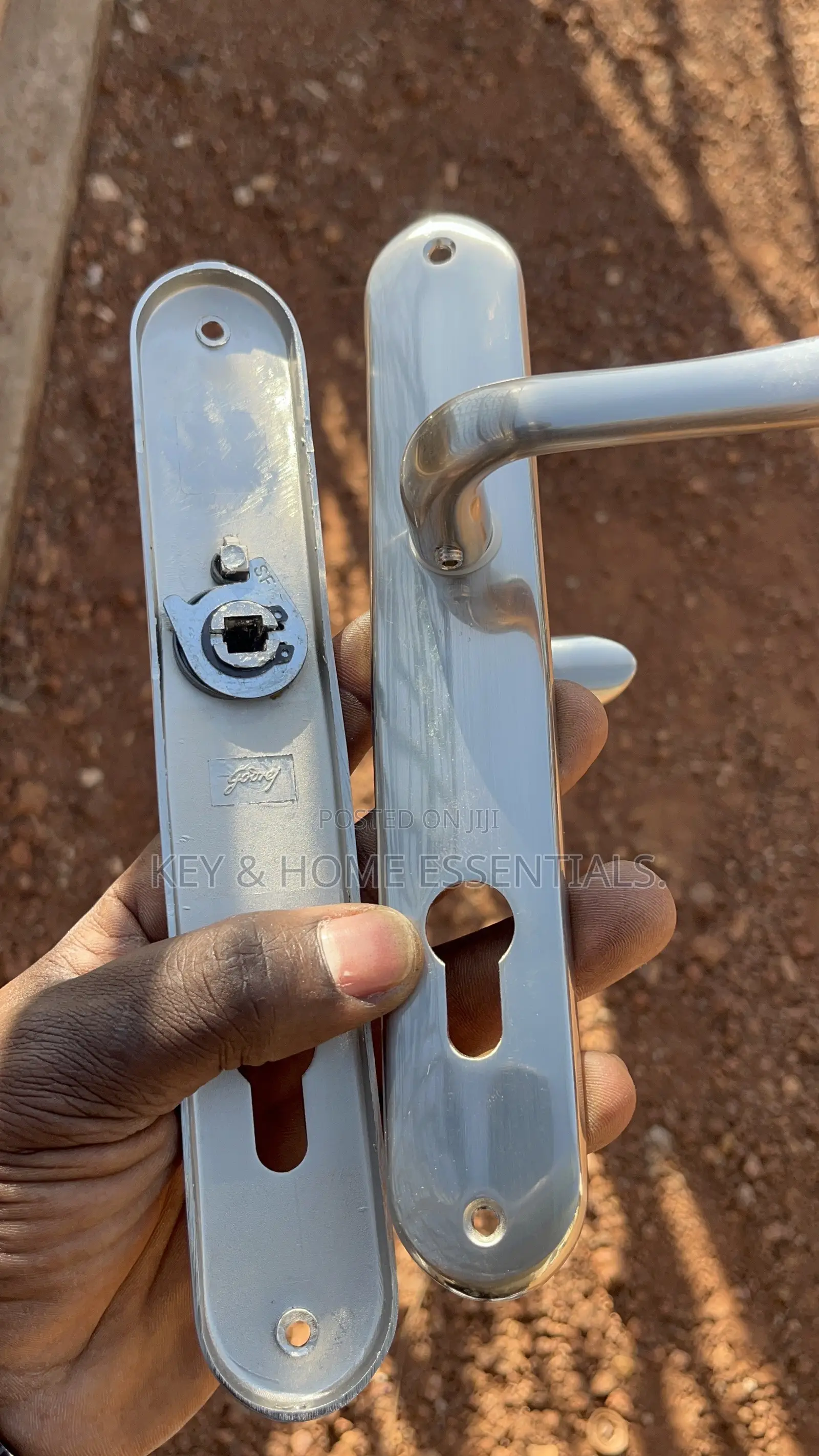 Godrej Heavy-Duty Stainless Steel Mortise Lock Set