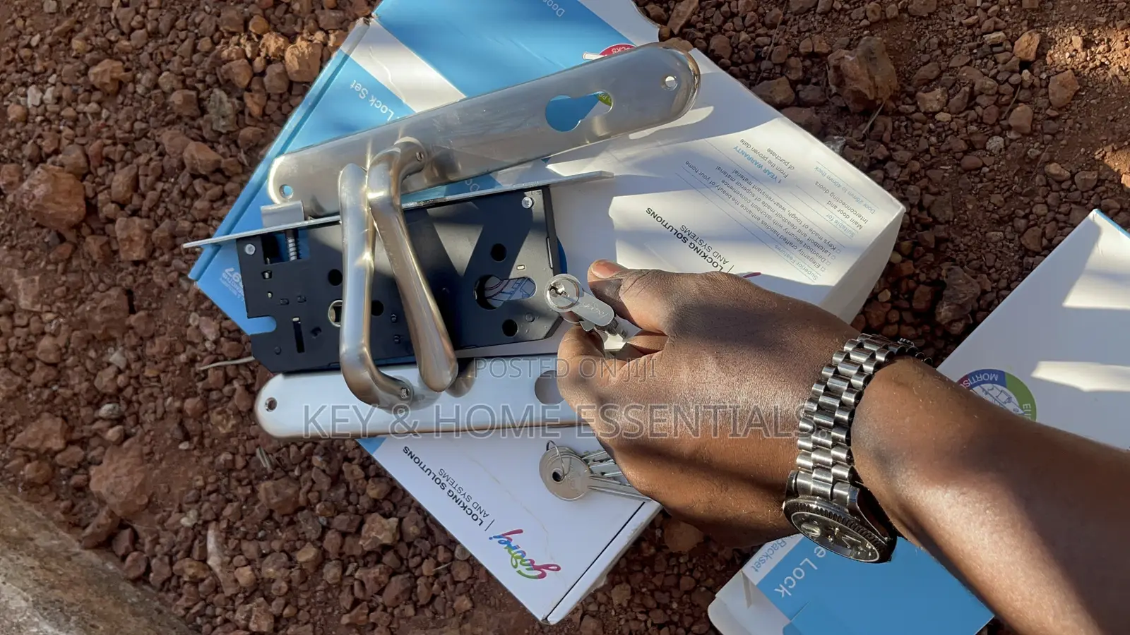Godrej Heavy-Duty Stainless Steel Mortise Lock Set