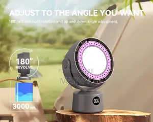 Oscillating Air Circulator Fan With Remote Control USB Rechargeable