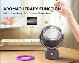 Oscillating Air Circulator Fan With Remote Control USB Rechargeable