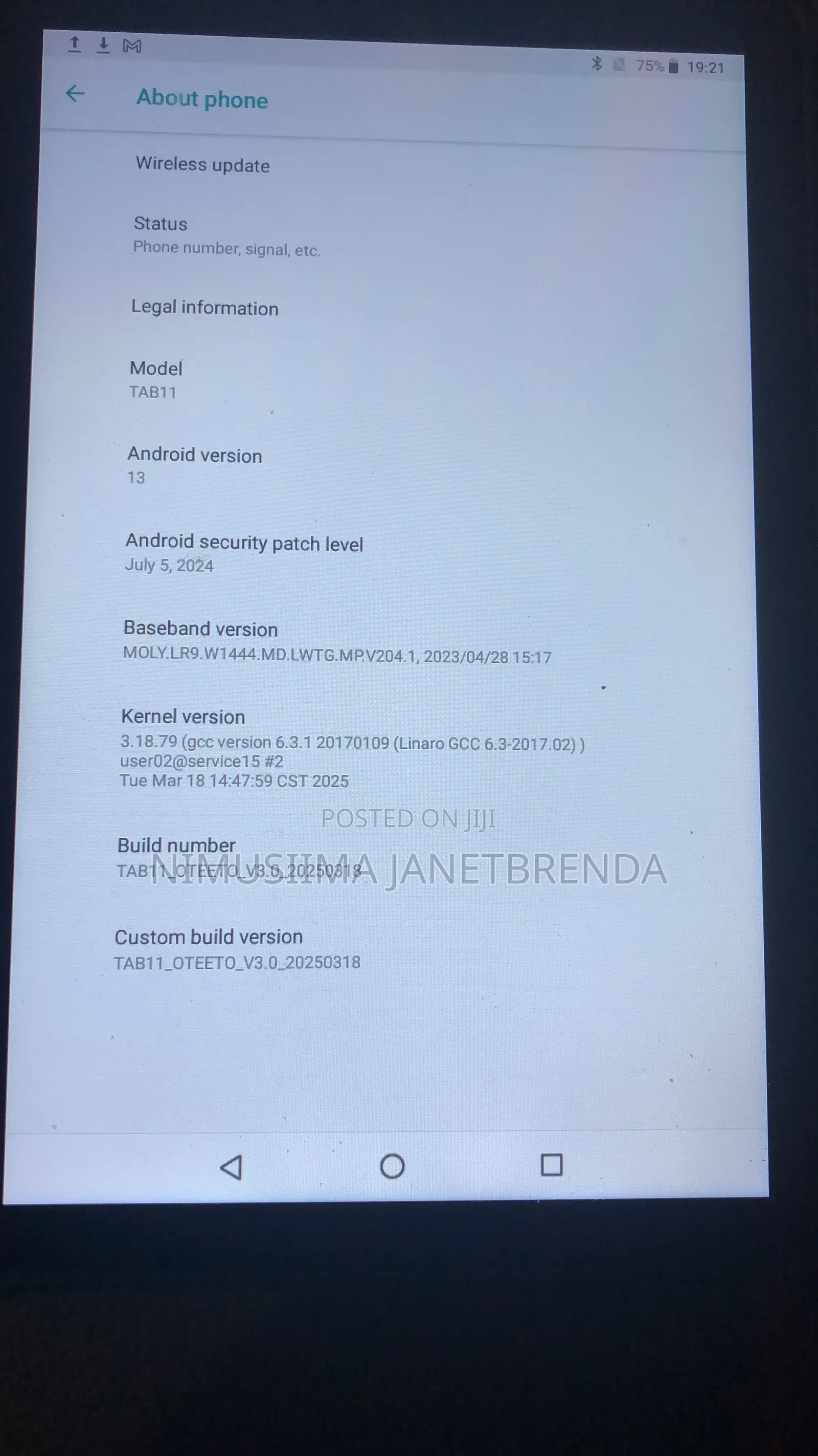 Oteeto TAB 11 Pro 512 GB Blue