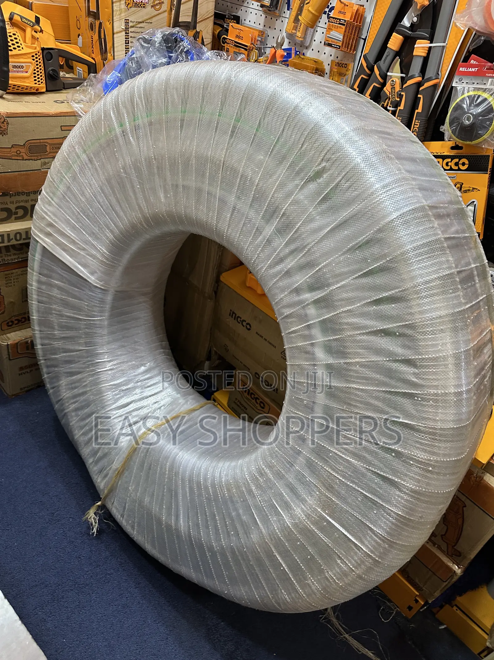 Large Roll of Reinforced PVC Suction Hose Pipe 4 Inch 30m