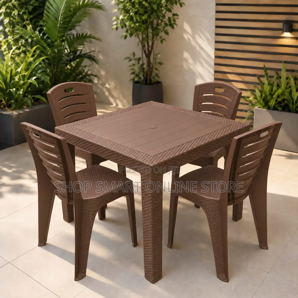 4 Seater Plastic Table and Chairs