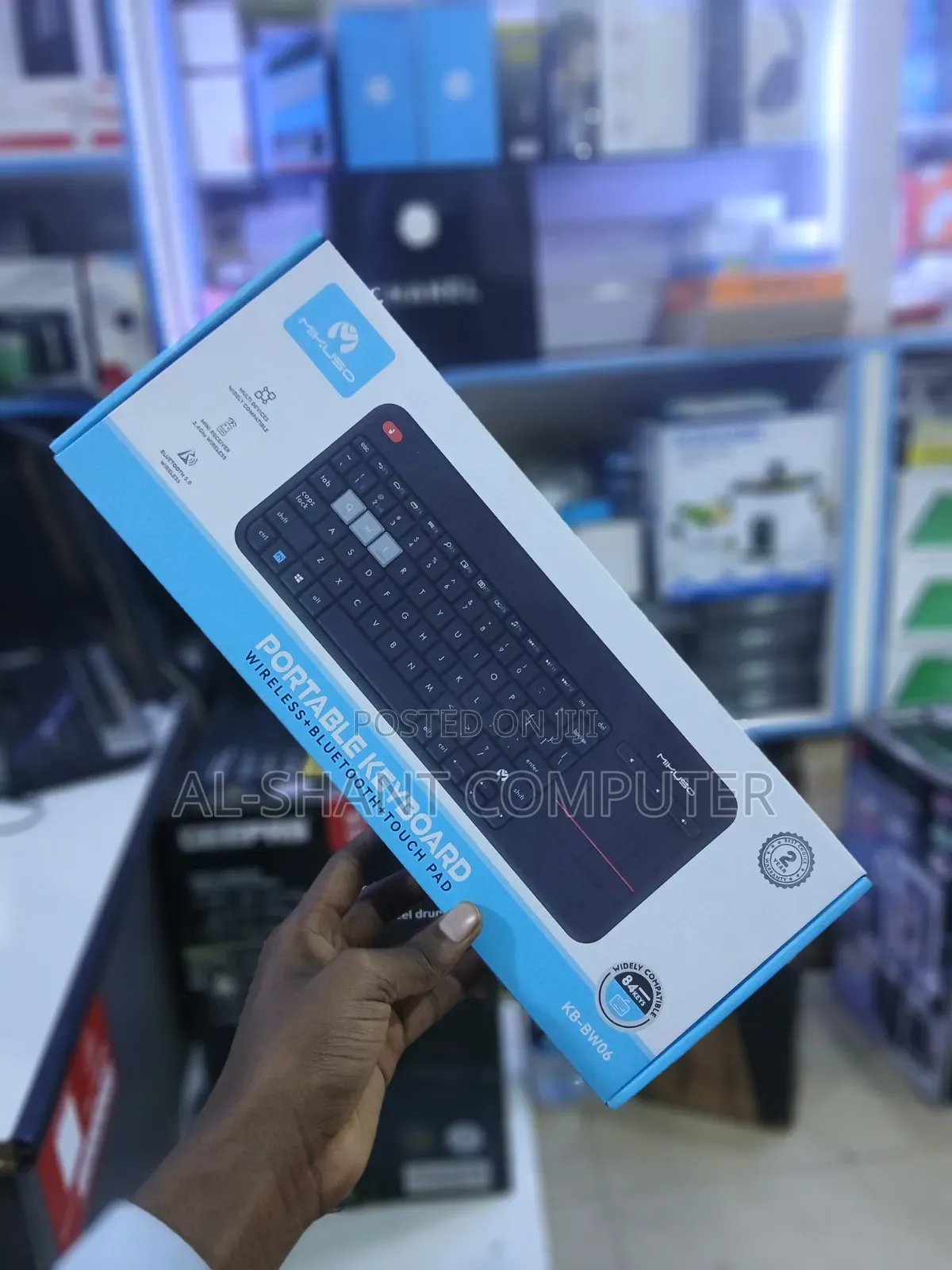 Mikuso Mini-Wireless Keyboard With touchPad