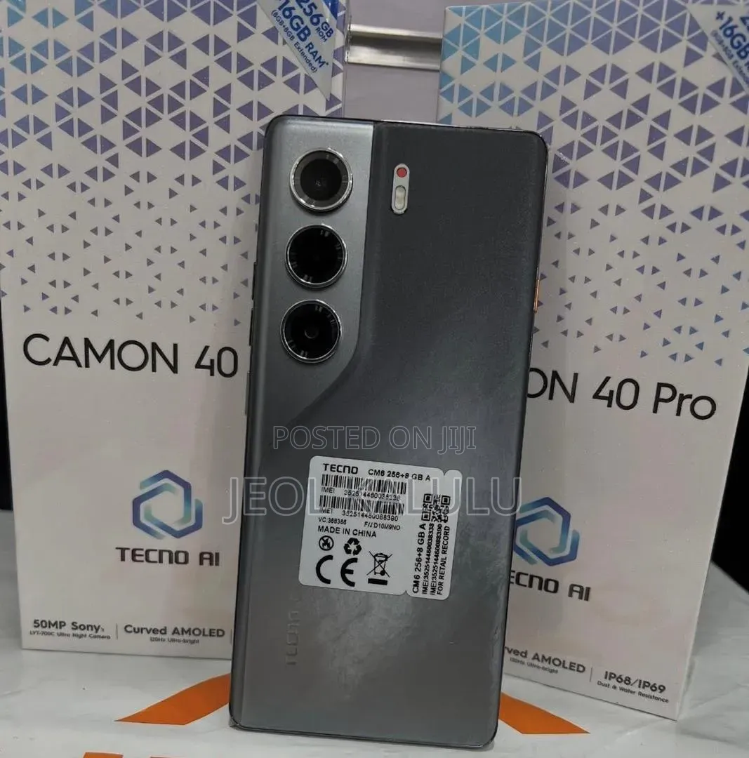 New Tecno Camon 40 Pro 4G 256 GB Silver