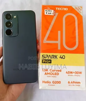 New Tecno Spark 40 Pro+ 256 GB Black