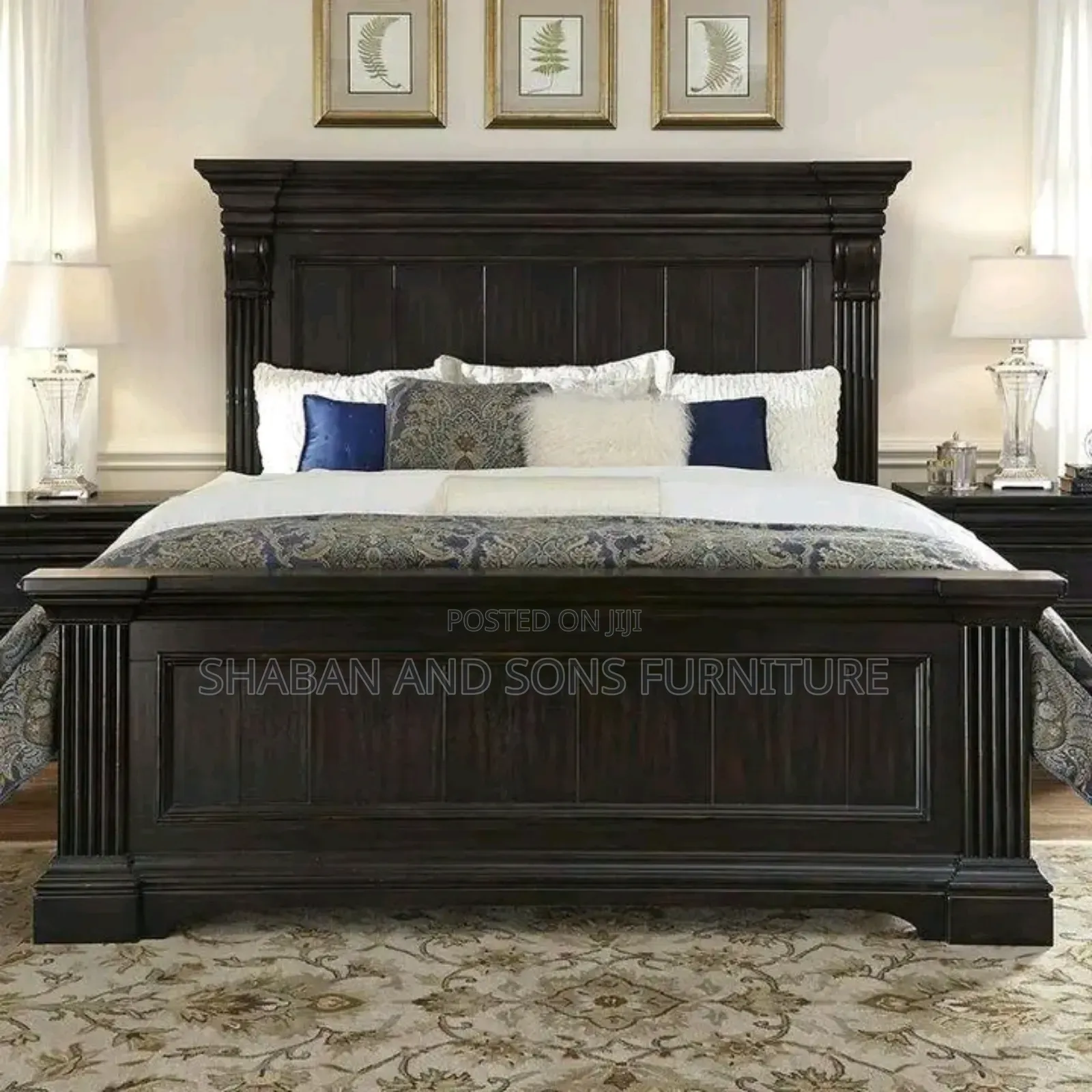 It's Wooden Bed It's 5by6 Size Spray in Black Mart Colour