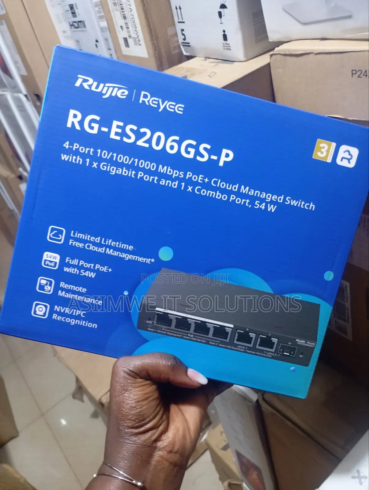 Roujie Rg-Es206gs-P 6port Cloud Managed Switch