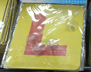 5 Pieces A4 Size Learner Driver "L" Sign Board With Suction Cups