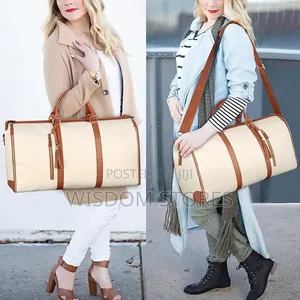 Luxury 2-in-1 Leather Garment Bag