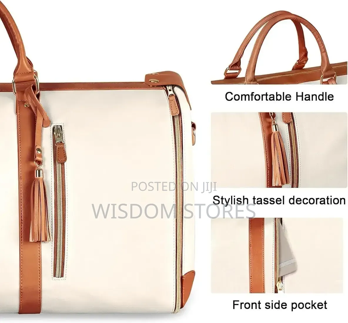 Luxury 2-in-1 Leather Garment Bag