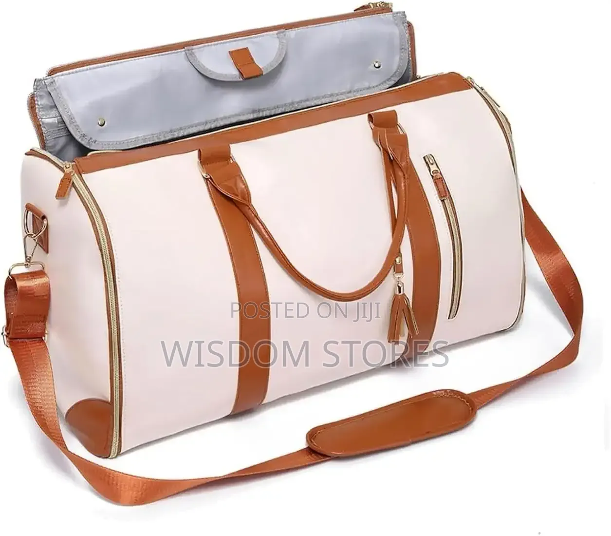 Luxury 2-in-1 Leather Garment Bag