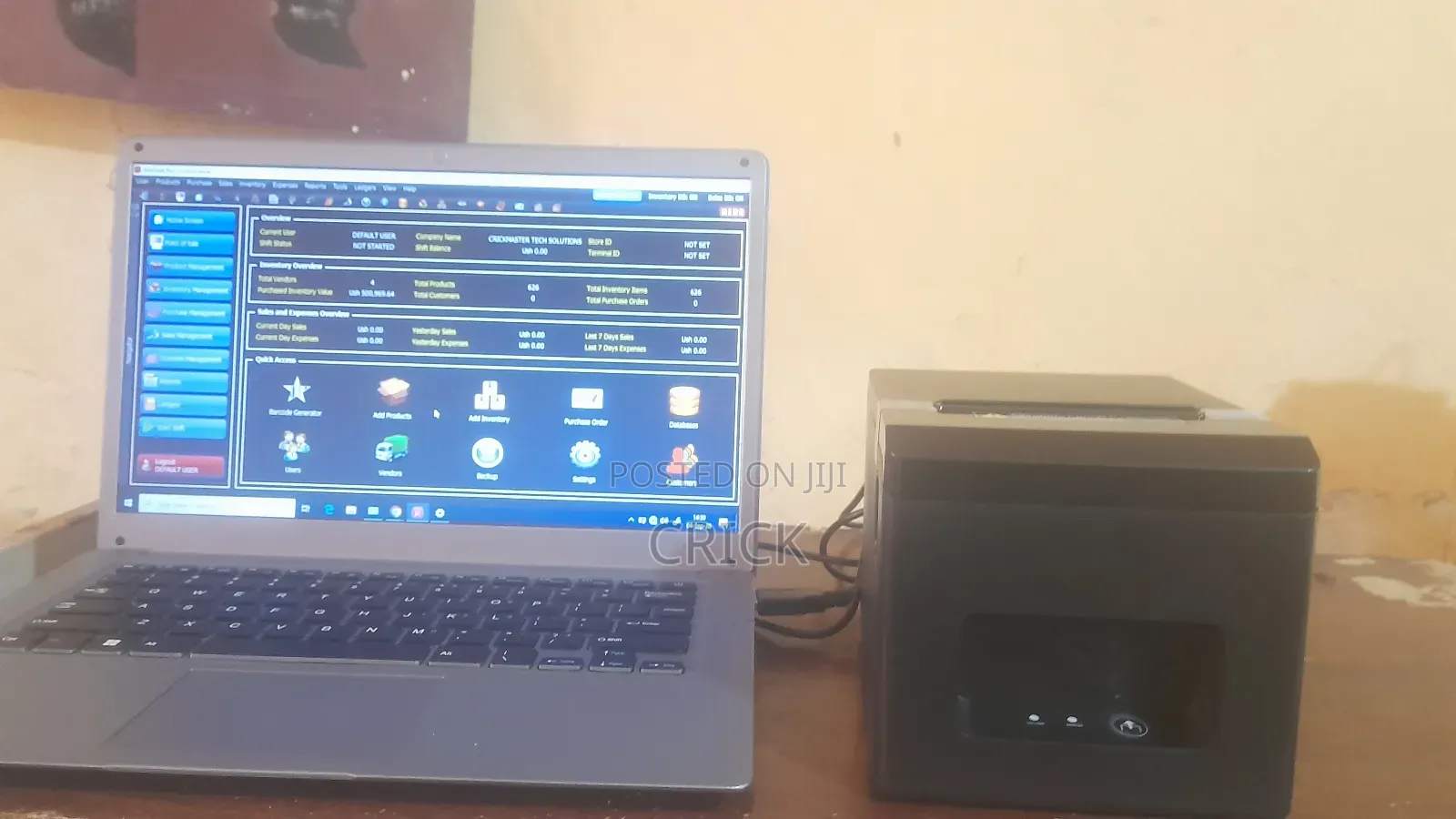 Point of Sale System Full Printer ,Laptop and Software