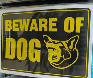 5 Pieces A4 Size Beware of Dog