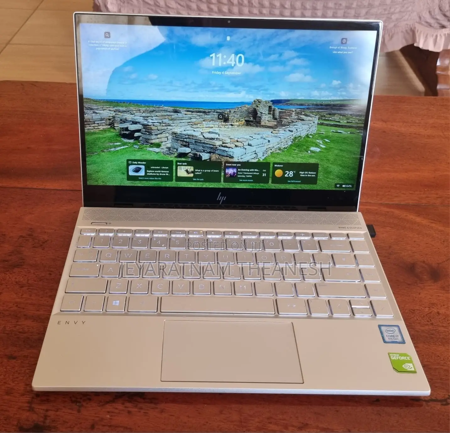 Laptop HP Envy 13 16GB Intel Core i7 SSD 512GB