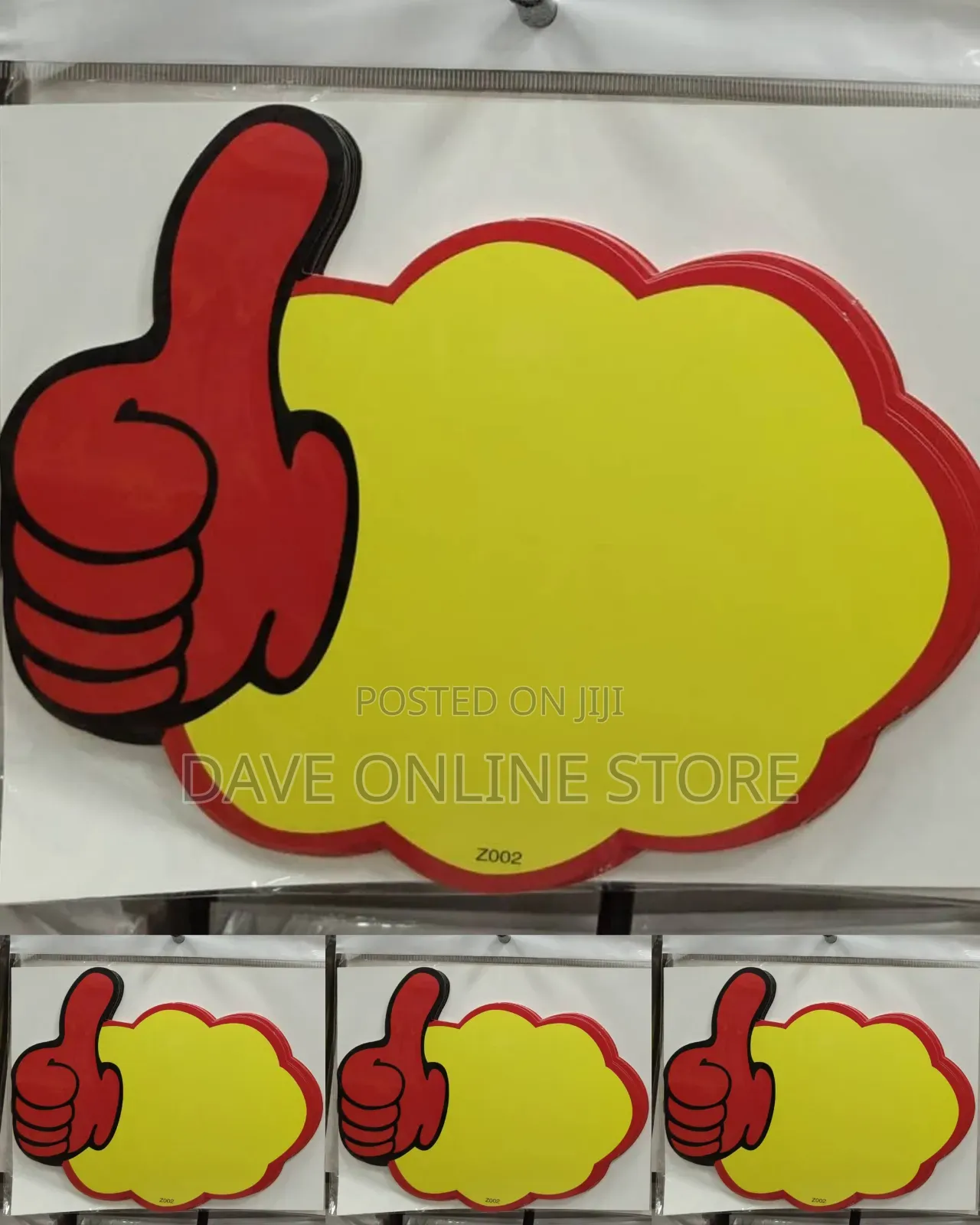 A4 Size Thumbs Up Pop Price Tags(L)  Sticker Sign