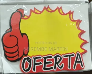5 Pieces OFERTA Yellow and Red Thumbs Up Sales Tage