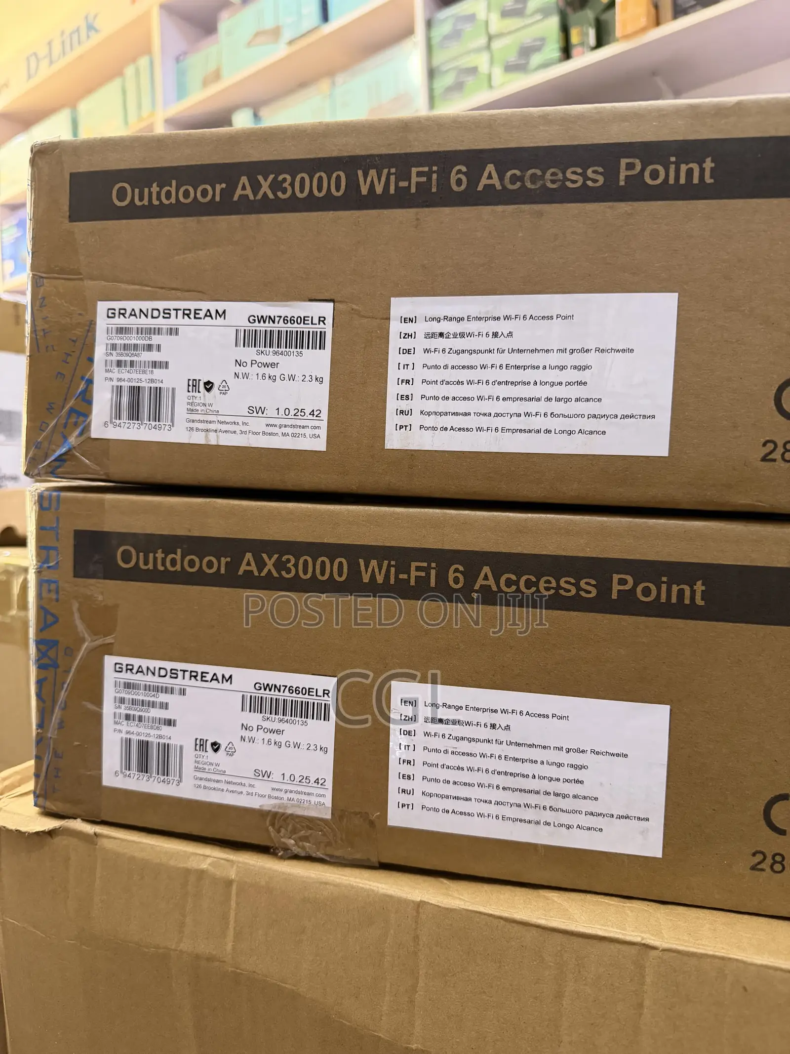 Grandstream Gwn7660elr Outdoor Ax3000 WiFi 6 Acesspoints
