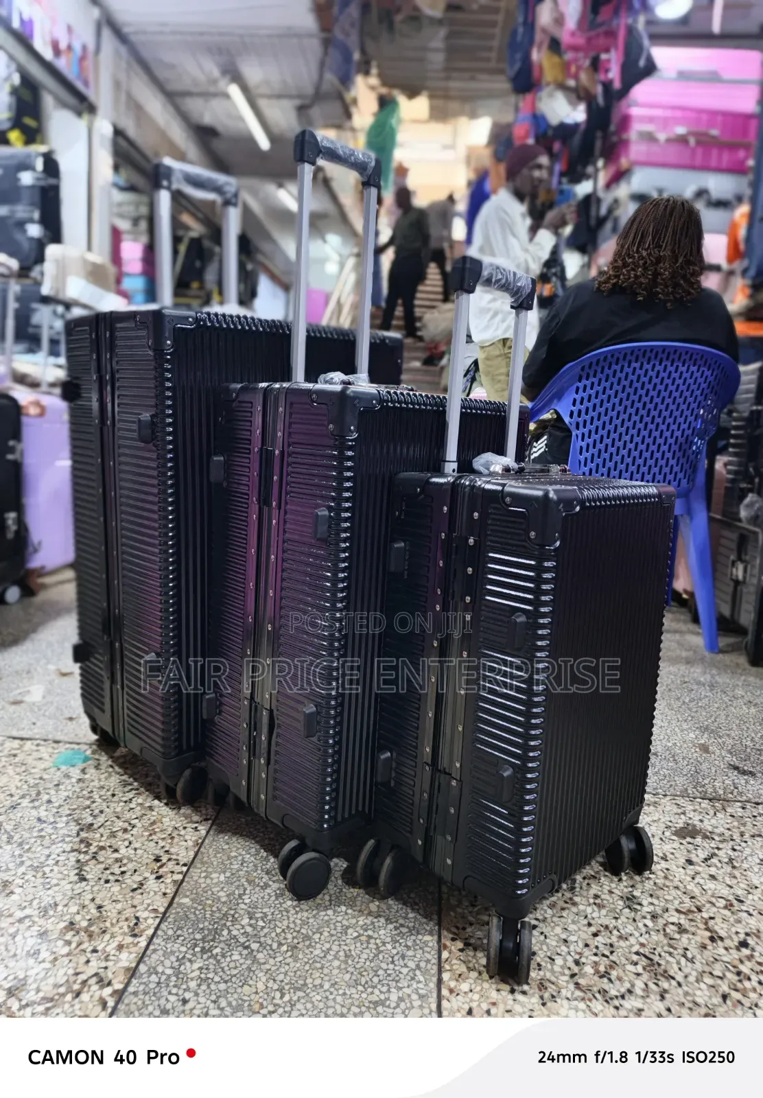 Full Set/ 3pcs in 1set/ Original Aluminium Plastic Suitcases