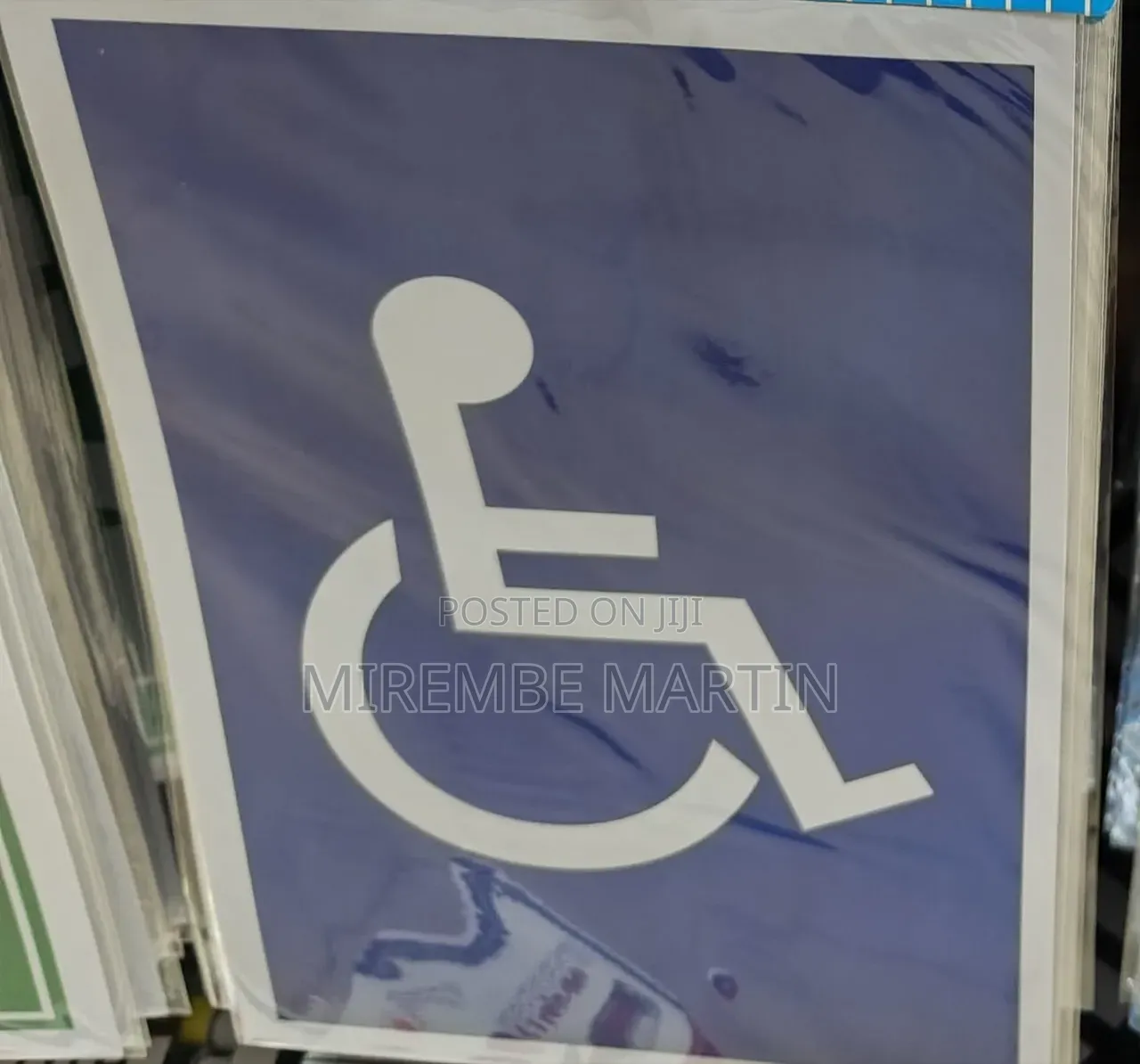 A4 Size Reserved Handicapped Parking Sign, Wheel Chair Access Sign