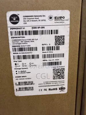 Commando 4 Ports Full Poe Unmanaged Switch