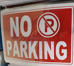 A4 Size 5 Pieces A4 Size ,NO PARKING Sign