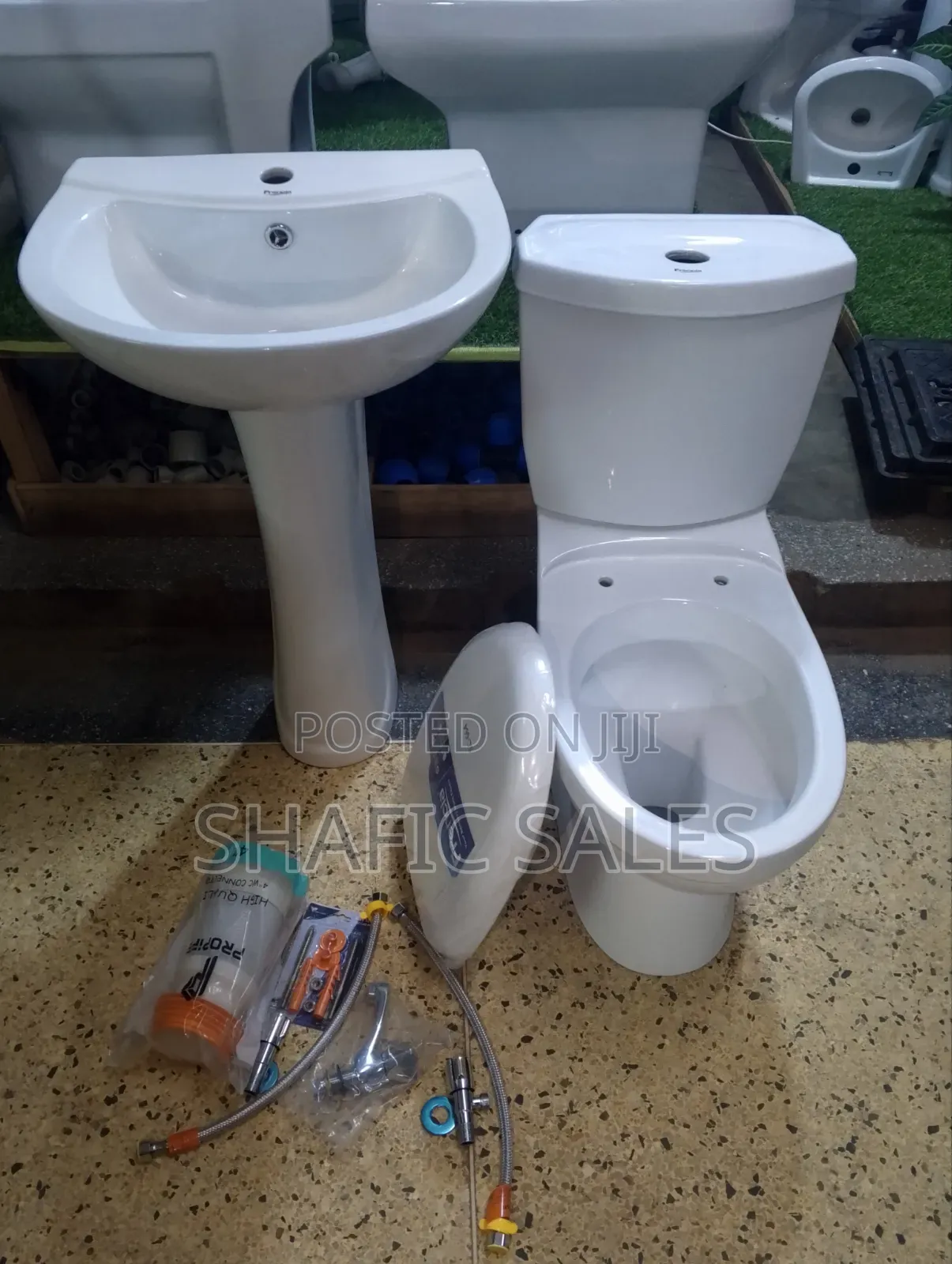 Toilet Seat With Basin Complete Sets With Accessories Frencia