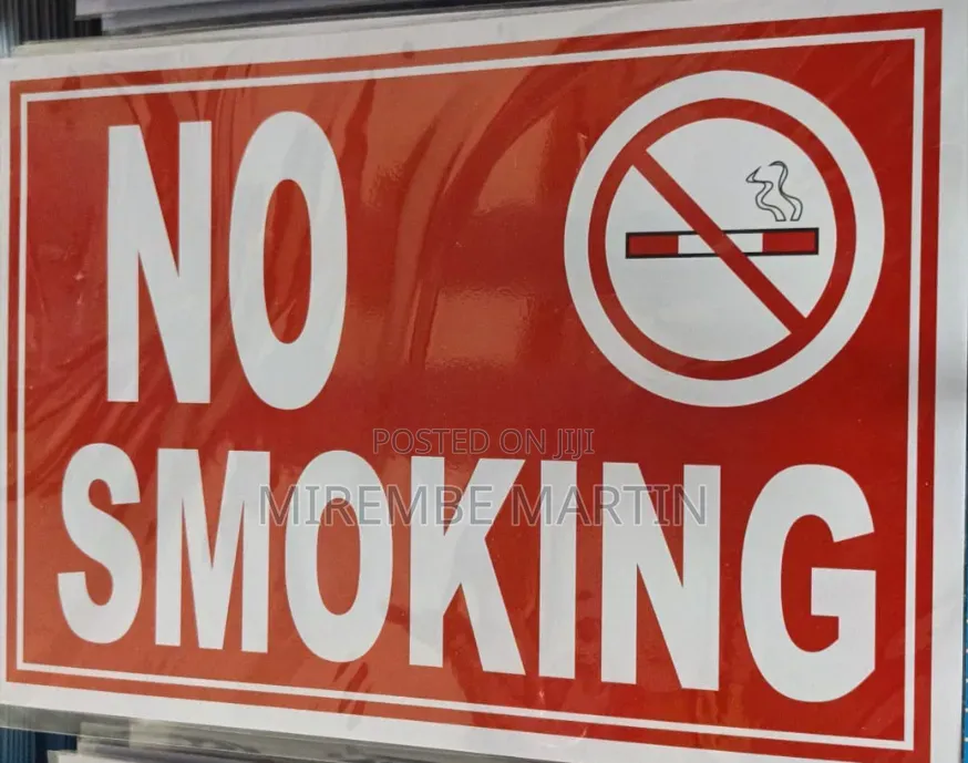 5 Pieces A4 Size ,NO SMOKING Sign Sticker