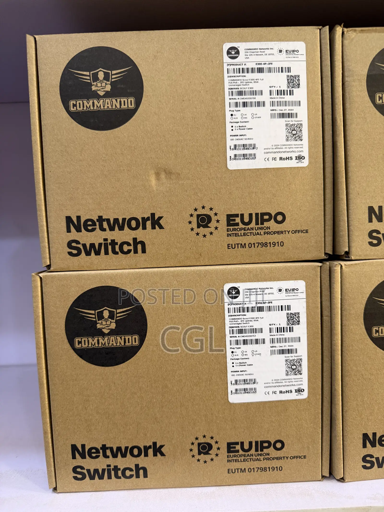Commando 4 Ports Full Poe Unmanaged Switch