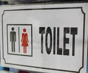 A4 Size Toilet Sign Board for Men & Women | Unisex Restroom Door