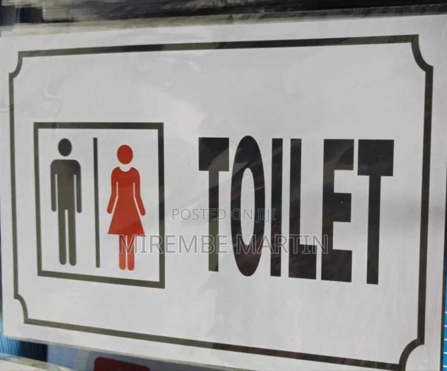 A4 Size Toilet Sign Board for Men & Women | Unisex Restroom Door