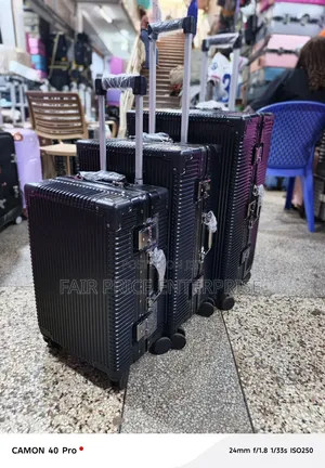 Original Aluminium Plastic Suitcases. Full Set / 3pcs in 1set