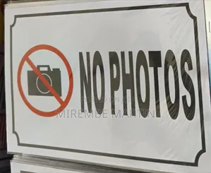 5 Pieces A4 Size ,NO PHOTOS Sign Sticker