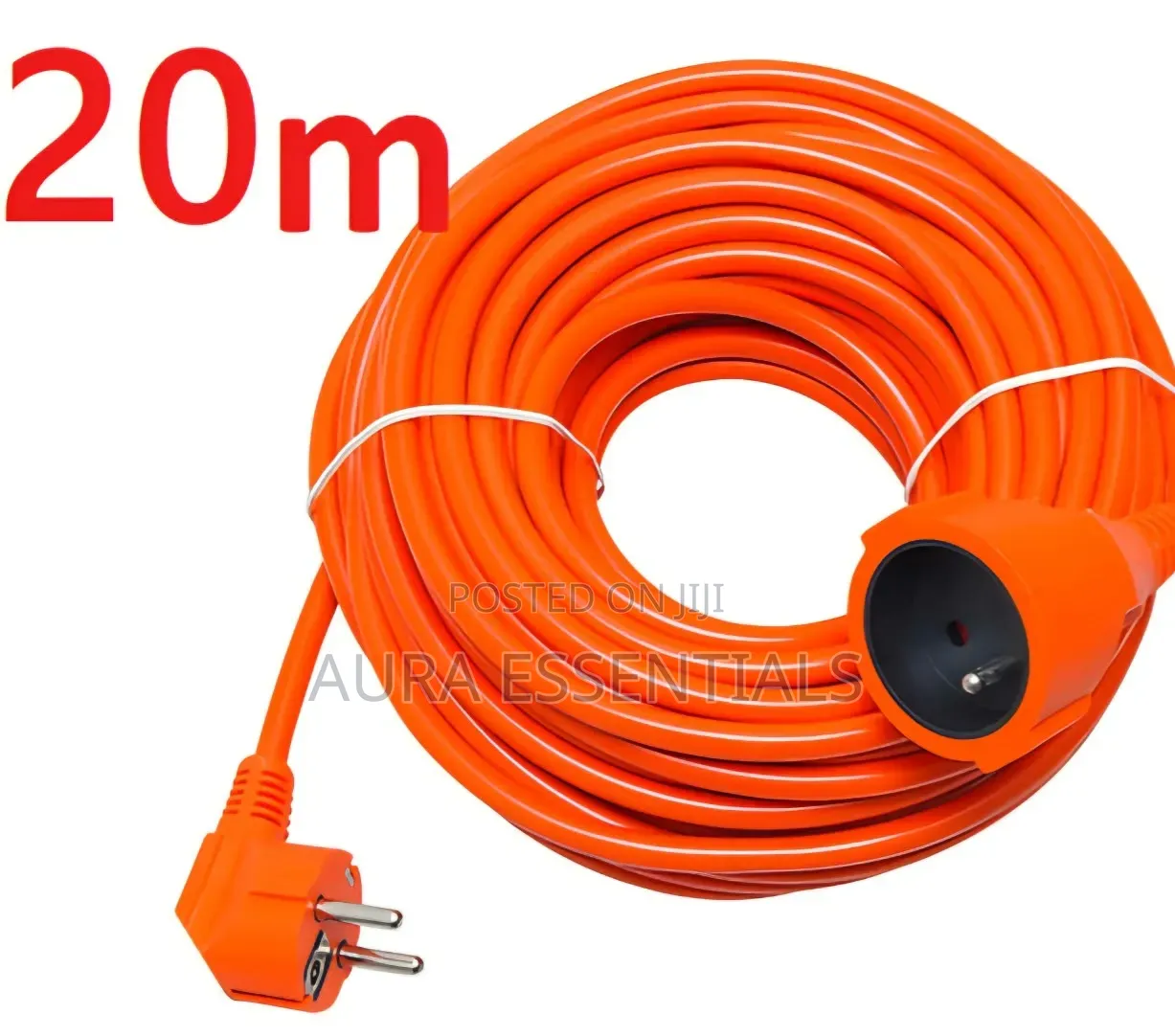 20-Meter Orange Outdoor Extension Cord