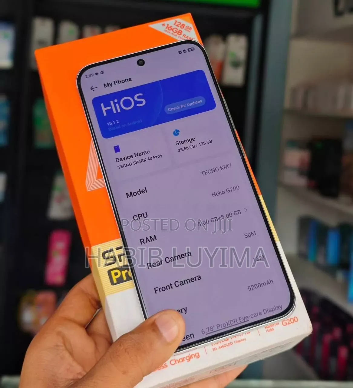 New Tecno Spark 40 Pro+ 256 GB White