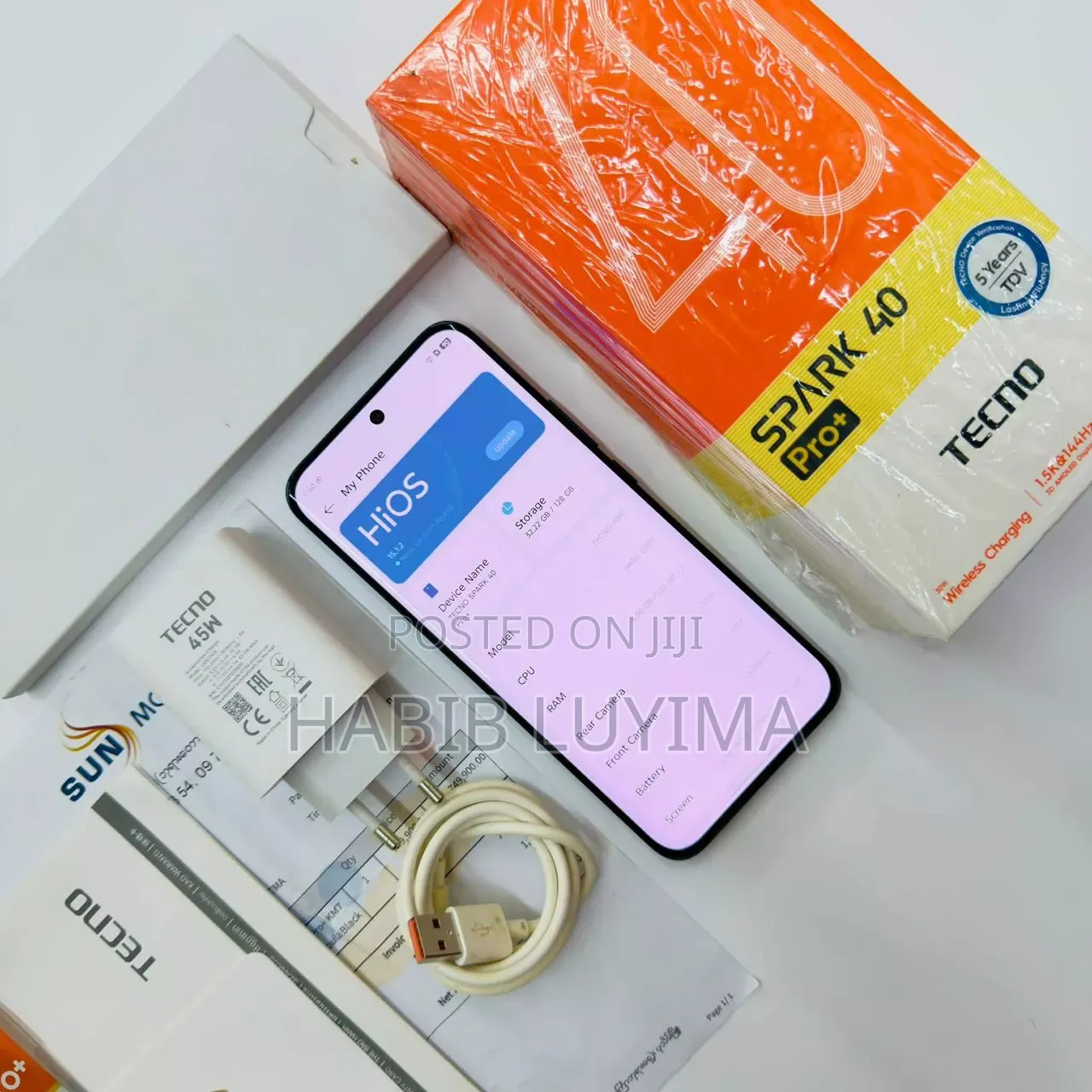 New Tecno Spark 40 Pro+ 256 GB Blue