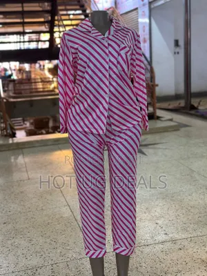 Women's Classic Striped Long-Sleeve Pajama & Loungewear Set