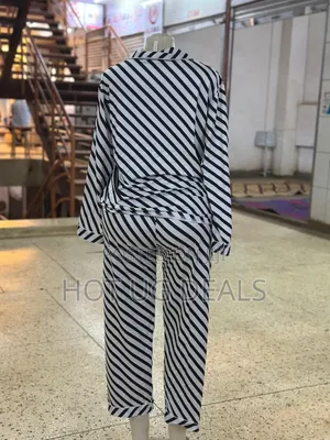 Women's Classic Striped Long-Sleeve Pajama & Loungewear Set