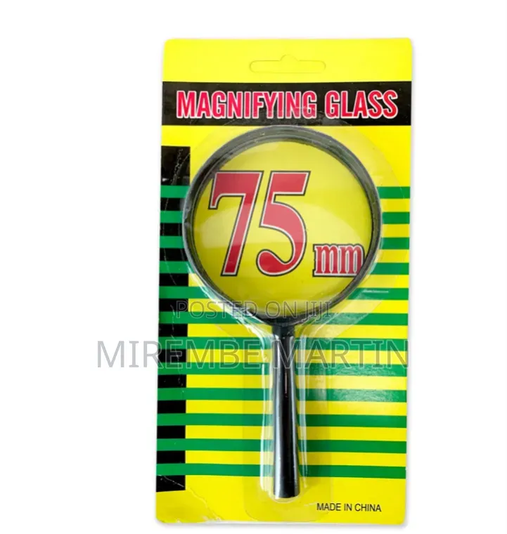 2 PCS Handheld Magnifying Glass Set 75mm & 50mm Lens - For Reading