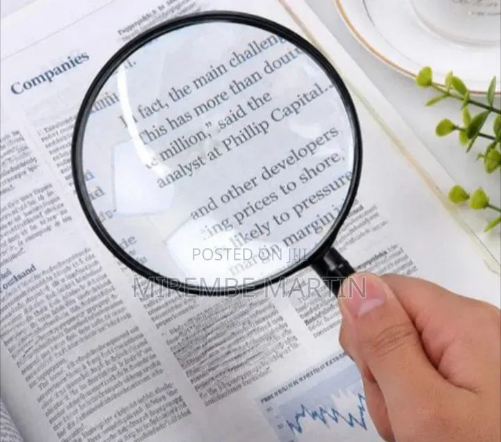 2 PCS Handheld Magnifying Glass Set 75mm & 50mm Lens - For Reading
